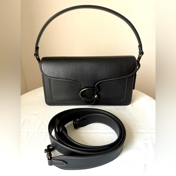 Coach Tabby 26, Black with Shoulder & Crossbody Strap - Picture 1 of 16
